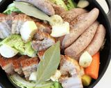野菜の旨味たっぷり【無水ポトフ（ベーコン作り方4写真