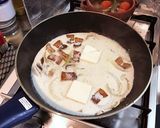 自家製パンチェッタ☆きのこクリームパスタ作り方10写真