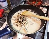 自家製パンチェッタ☆きのこクリームパスタ作り方11写真