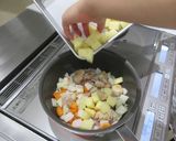 コーンクリーム煮＠高梁川流域学校給食作り方4写真