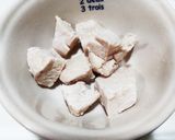 犬ご飯 鶏と白菜のミルク和え作り方2写真