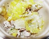 犬ご飯 鶏と白菜のミルク和え作り方3写真