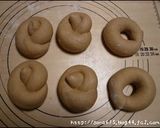 ＨＢで♡ノット型✿甘～い黒糖ベーグル♫♬作り方3写真