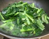 空芯菜,小松菜の大量消費//青菜炒め作り方3写真