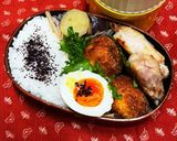 12/2 魚メンチカツと豚汁弁当作り方6写真