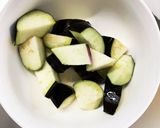 豚こまボロネーゼ風パスタ味麻婆豆腐茄子作り方5写真