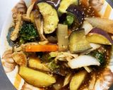 根菜茄子肉なしトンテキ味温野菜サラダ作り方18写真