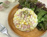 レンジで簡単♪ハムとコーンのポテトサラダ作り方7写真
