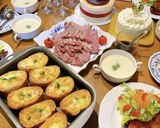 フランスパンでグラタン作り方8写真