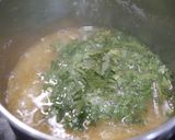春菊と大根のお味噌汁　ごま風味作り方5写真