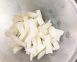 漬け時間なし大根のごまオイ味噌甘酢浅漬け作り方1写真