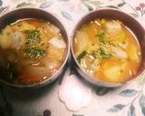 簡単に！即席味噌汁に彩りと栄養プラス作り方7写真