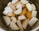分量簡単♪市販すき焼きのタレで豚バラ大根作り方5写真