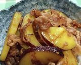 さつまいもと豚肉の甘辛炒め作り方6写真