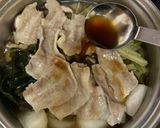 減塩レシピ★豚肉とかぶ、きのこのポン酢煮作り方7写真