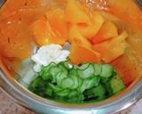 二日酔い予防◎柿&きゅうりのおつまみ作り方4写真