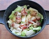 レンジで簡単！豚バラと白菜の煮物作り方5写真