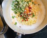 辛ラーメンで!!辛ボナーラ♡♡作り方2写真