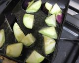 ナスとキムチのお味噌汁作り方1写真