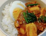 豆腐とほうれん草のカレー作り方5写真