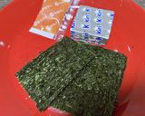 ずぼらおつまみ〜明太クリームチーズ海苔巻作り方1写真