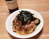 ワインに合う♪豚肉とナスの和風パスタ作り方8写真