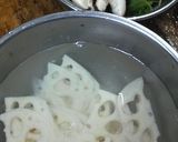 レンコンとしいたけの香りイ～イ☆酒蒸し作り方1写真