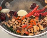 とろとろ☆参鶏湯風手羽元の薬膳スープ&粥作り方3写真