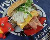 和風照り焼きチェダーﾊﾝﾊﾞｰｶﾞｰ作り方8写真