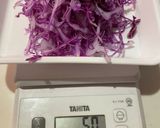 紫キャベツ　塩昆布で簡単和え物作り方1写真