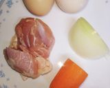 スキレット　de 　逆さまオムライス♡作り方1写真