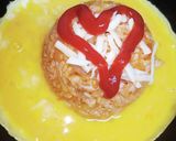 スキレット　de 　逆さまオムライス♡作り方14写真