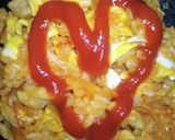 スキレット　de 　逆さまオムライス♡作り方15写真
