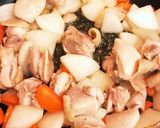 鶏モモ肉入りけんちょう作り方3写真