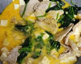 豆腐とほうれん草のオイスターソース卵とじ作り方5写真