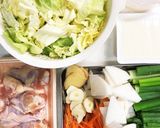 手羽元とキャベツの参鶏湯風味鍋作り方1写真