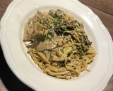 きのこのクリームパスタ作り方6写真