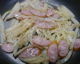 簡単！春菊とじゃがいもの炒め物作り方3写真