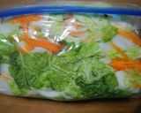 塩分控えめ…彩り白菜の浅漬け作り方4写真