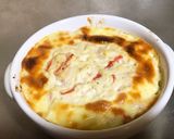 豆腐でヘルシー♡カニカマクリームドリア作り方4写真