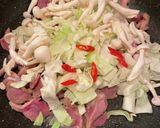 砂肝とキャベツのニンニク醤油炒め作り方8写真