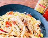超簡単まいたけとツナとトマトの美人パスタ作り方12写真