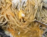 ワンパンでネギと海苔の和カルボナーラ作り方9写真