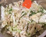 粉なし！低糖質！豆腐と卵でお好み焼き♪作り方3写真