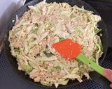 粉なし！低糖質！豆腐と卵でお好み焼き♪作り方5写真