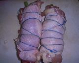 A圧力鍋でチキンロールの３色巻き作り方4写真