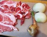 新生姜を食べる、豚しょうが炒め作り方1写真