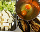 簡単！時短！手抜き！イワシ缶の卵とじ作り方1写真