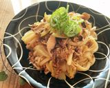 mレンジできのこバター(マヨ)醤油うどん作り方8写真
