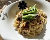 mレンジできのこバター(マヨ)醤油うどん作り方11写真
